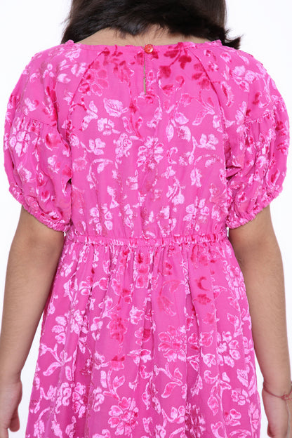 Pink Blossom Girls' Dress