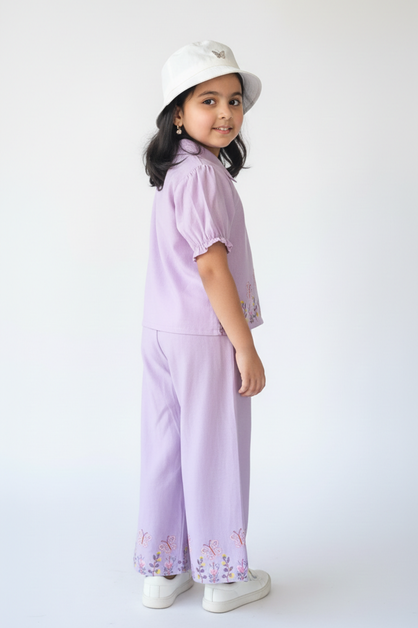 Lavender CottonGirl's Co-ord Set